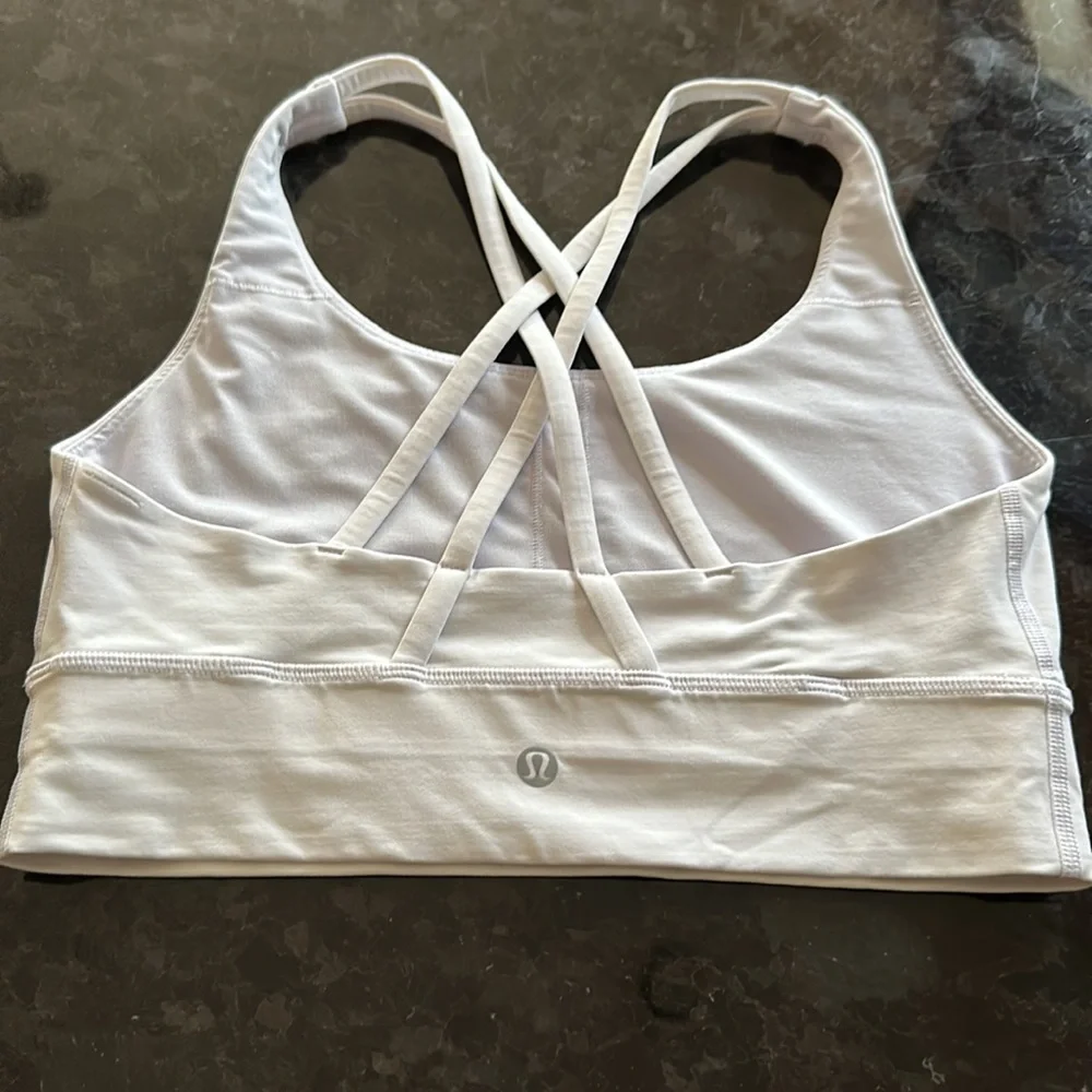 Lululemon Sport Bra , size 8,medium support,light lilac color , good condition - Picture 2 of 2